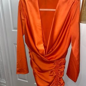 Chic low cut mini dress